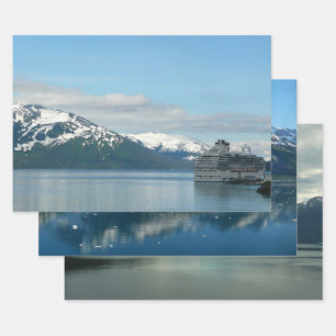Hoja De Papel De Regalo Fotografía de viajes de crucero en Alaska