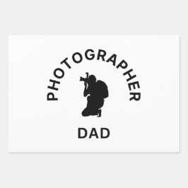 Hoja De Papel De Regalo Fotógrafo Papá