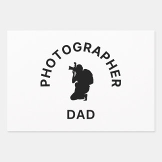 Hoja De Papel De Regalo Fotógrafo Papá