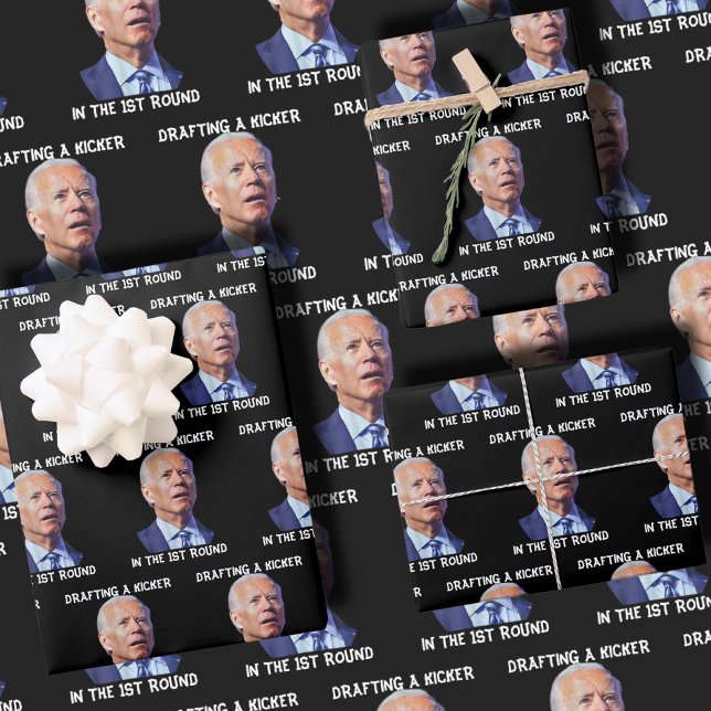 Hoja De Papel De Regalo Fraude de diseño de Joe Biden Fantasy (Subido por el creador)
