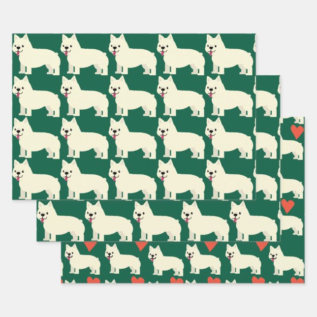 Hoja De Papel De Regalo Frenchie Lover Green (Set)