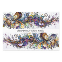 Frente de Cajón Decoupage 29x8 Motivo Lágrima Vibr
