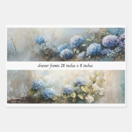 Hoja De Papel De Regalo Frentes de Cajón con Flores de Hortensia Decoupage