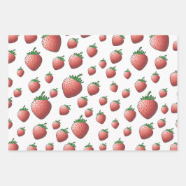 Hoja De Papel De Regalo Fresa