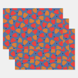 Hoja De Papel De Regalo Fresa dulce