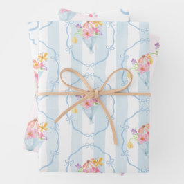 Hoja De Papel De Regalo Fresco en el mercado Floral Pastel Caprichoso