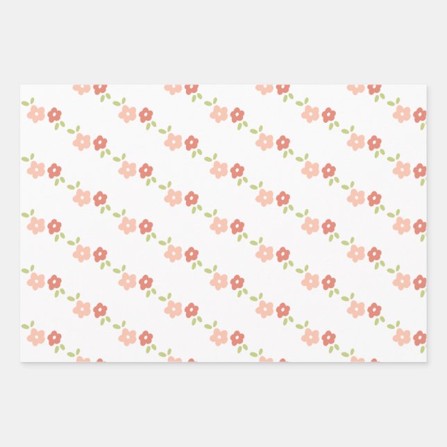 Hoja De Papel De Regalo Fresh Floral wrapping sheets  (Anverso 2)