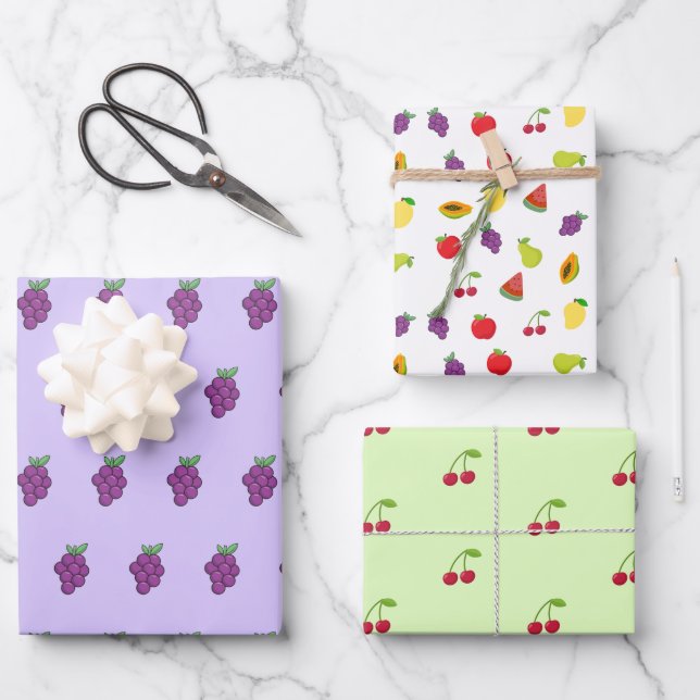 Hoja De Papel De Regalo Fresh Fruit Wrapping sheets (Anverso)