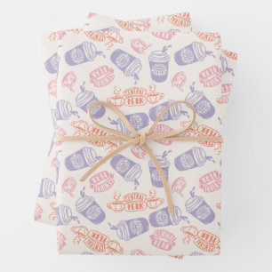 Hoja De Papel De Regalo FRIENDS™ Patrón pastel de Central Perk
