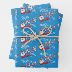 Hoja De Papel De Regalo Frosty the Snowman™   Happy Jolly Fun