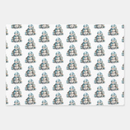 Hoja De Papel De Regalo Frosty Wonderland