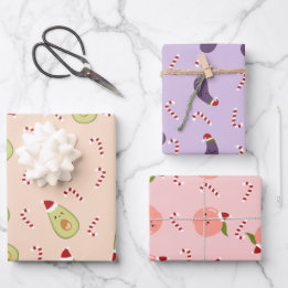 Hoja De Papel De Regalo Fruta de los Navidades