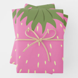 Hoja De Papel De Regalo Fruto Fresa