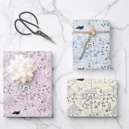 Hoja De Papel De Regalo Fun At The Farm - Cute Funny Farm Scene