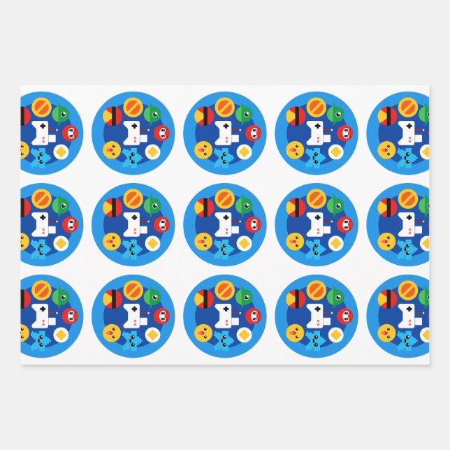 Hoja De Papel De Regalo Fun de la galería de arte retro (Anverso 2)