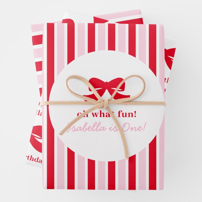 Hoja De Papel De Regalo Fun Girl Oh What Fun Happy Birthday (In situ)