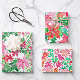 Hoja De Papel De Regalo Funky Brights Navidades Them