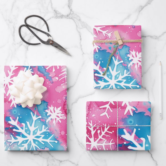 Hoja De Papel De Regalo Funky Brights Navidades Them (Anverso)