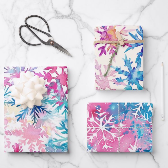 Hoja De Papel De Regalo Funky Brights Navidades Them (Anverso)