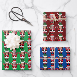 Hoja De Papel De Regalo Funny Joe Biden Kamala Harris Santa Personalizado