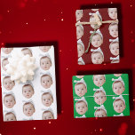 Hoja De Papel De Regalo Funny Personalizado Face Photo Face Patrón Repetid<br><div class="desc">Funny Personalizado Face Photo Face Repeating Pattern, reemplaza la cara con tu foto favorita (asegúrate de recortar tanto a la cara como sea posible y usa una aplicación para eliminar el fondo) y personaliza este divertido papel de envolvimiento de vacaciones de Navidades con tu hijo, esposo o novio! También una...</div>