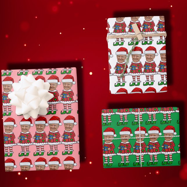 Hoja De Papel De Regalo Funny Personalizado Trump se enfrenta a Navidades  (Subido por el creador)