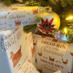 Hoja De Papel De Regalo Funny Pun Chicken Navidades<br><div class="desc">La perfecta y divertida envoltura de regalos de Navidades de gallinas para tus amigos amantes del pollo, este tonto juego de papel de pollo de los Navidades es super lindo y seguro que hará reír a alguien. Una forma divertida de hacer sonreír a sus destinatarios en esta temporada de vacaciones...</div>