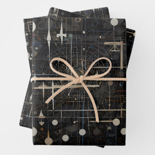 Hoja De Papel De Regalo Fusión cósmica - Planetas y neutrones