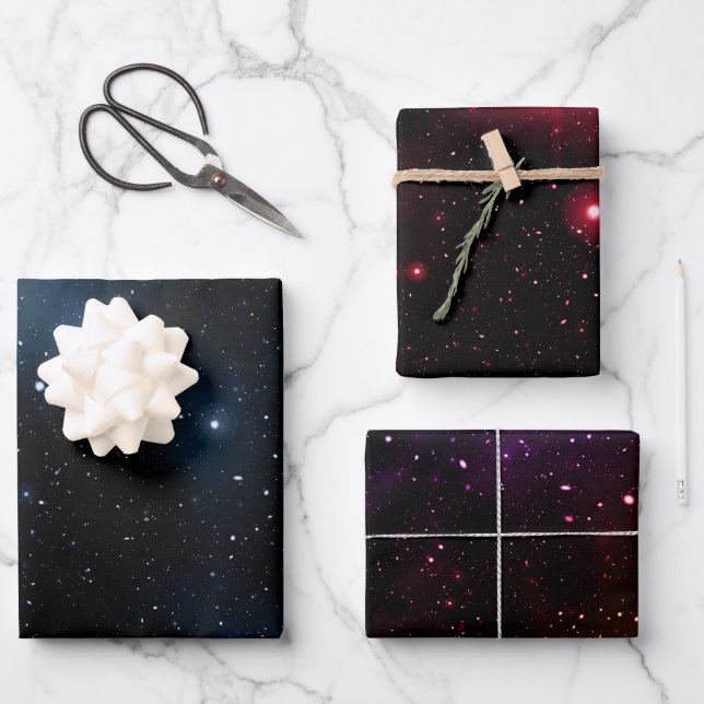 Hoja De Papel De Regalo Galaxia (Anverso)