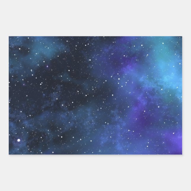 Hoja De Papel De Regalo Galaxia (Anverso)