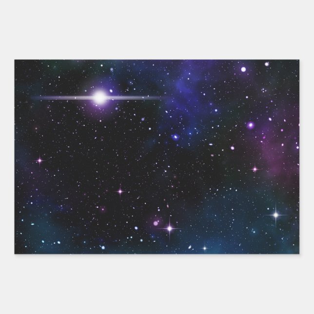 Hoja De Papel De Regalo Galaxia (Anverso)