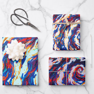 Hoja De Papel De Regalo Galaxia espiral púrpura