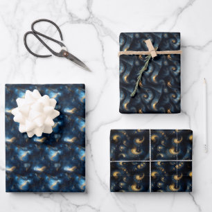Hoja De Papel De Regalo Galaxias Giratorias