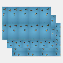 Hoja De Papel De Regalo Ganso canadiense en vuelo