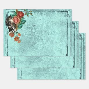 Hoja De Papel De Regalo Gato de Cheshire Alicia en el país de las maravill