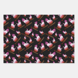 Hoja De Papel De Regalo Gato del Orgullo Lesbiano - Sé tú mismo