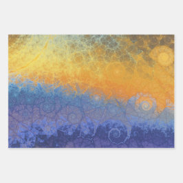 Hoja De Papel De Regalo Geometría iluminada