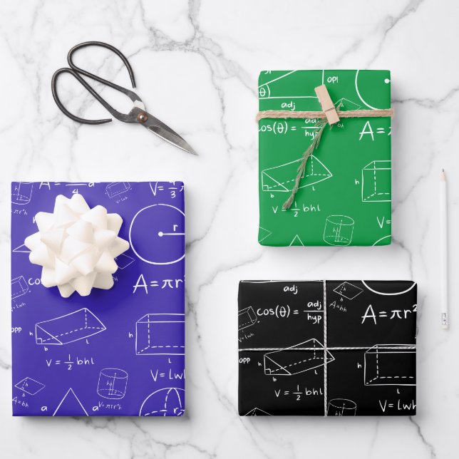Hoja De Papel De Regalo Geometría profesional (Anverso)