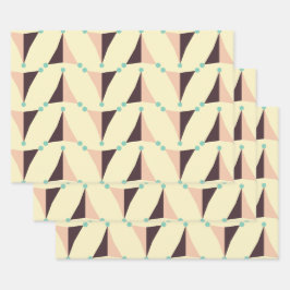 Hoja De Papel De Regalo Geometric pattern in retro vibe