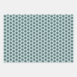 Hoja De Papel De Regalo Geométrico minimalista de Estrellas Pequeñas de Se