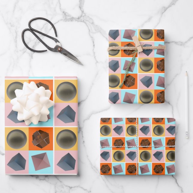 Hoja De Papel De Regalo Geometrisches Gleichgewicht -  (Anverso)