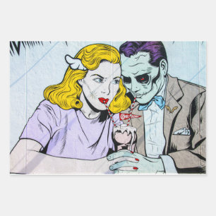 Hoja De Papel De Regalo gesto de amor zombi