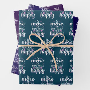 Hoja De Papel De Regalo Gimnasia Femenina - Frase Motivacional Feliz