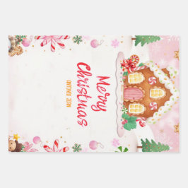 Hoja De Papel De Regalo Gingerbread House Decorating Party