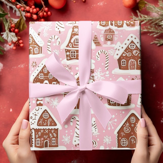 Hoja De Papel De Regalo Gingerbread Winter Wonderland (Subido por el creador)
