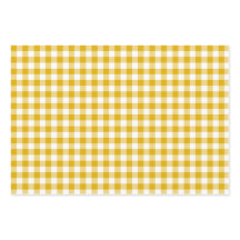 Gingham Color Retro Amarillo Mostaza