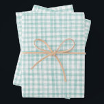 Hoja De Papel De Regalo Gingham Moderno Cute Green Preppy<br><div class="desc">¡Un lindo personalizado perfecto para un fiesta divertido! ¡La mano hizo arte para ti! Perfecto para un brunch veraniego o una ducha de novia con temática picnic, una fiesta de soltera, una fiesta de compromiso, vacaciones o cumpleaños. ¡TODO PERSONALIZABLE! Haga clic en "editar usando la herramienta de diseño" para ajustar...</div>
