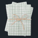 Hoja De Papel De Regalo Gingham Moderno Cute Green Preppy<br><div class="desc">¡Un lindo personalizado perfecto para un fiesta divertido! ¡La mano hizo arte para ti! Perfecto para un brunch veraniego o una ducha de novia con temática picnica, una fiesta de soltera, Pascua, fiesta de compromiso, vacaciones o cumpleaños. ¡TODO PERSONALIZABLE! Haga clic en "editar usando la herramienta de diseño" para ajustar...</div>