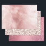 Hoja De Papel De Regalo Girly Glam Rubor Pink Birday<br><div class="desc">Girly Glam Rubor Pink cumpleaños</div>