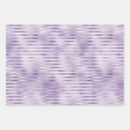 Hoja De Papel De Regalo Glam Purple Stripes